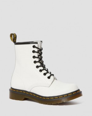 Dr. Martens 1460 Smooth Leather Lace Up Boots Branco | SN-DM84298