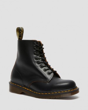 Dr. Martens 1460 Vintage Made in England Lace Up Boots Pretas | SN-DM84251