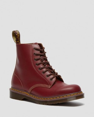 Dr. Martens 1460 Vintage Made in England Lace Up Boots Vermelhas | SN-DM84875