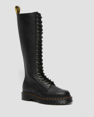 Dr. Martens 1B60 Bex Pisa Leather Knee High Boots Pretas | SN-DM84677