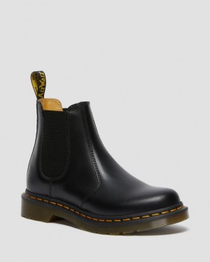 Dr. Martens 2976 Smooth Leather Chelsea Boots Pretas | SN-DM84358