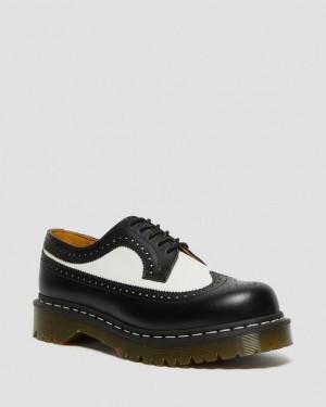 Dr. Martens 3989 Bex Smooth Leather Brogue Shoes Pretas | SN-DM84735