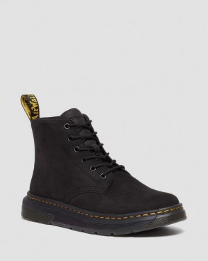Dr. Martens Crewson Buffbuck Leather Casual Chukka Boots Pretas | SN-DM84874
