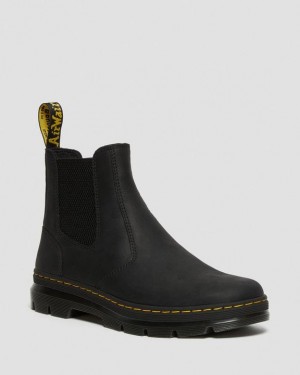 Dr. Martens Embury Leather Casual Chelsea Boots Pretas | SN-DM84889