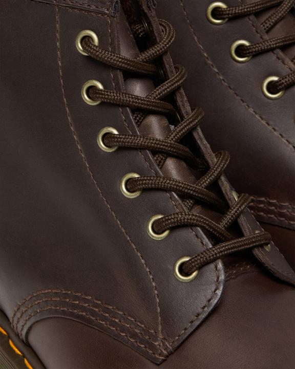 Dr. Martens 101 Crazy Horse Leather Ankle Boots Marrom Escuro | SN-DM84854