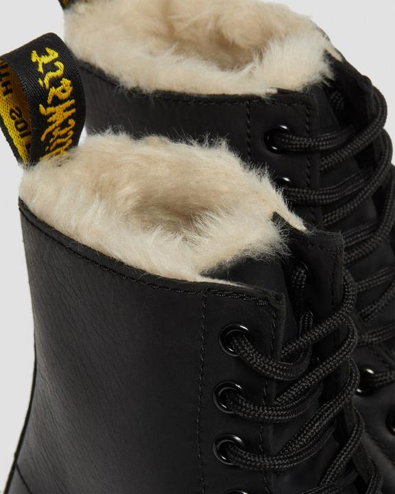 Dr. Martens 1460 Faux Fur Lined Lace Up Boots Pretas | SN-DM84430
