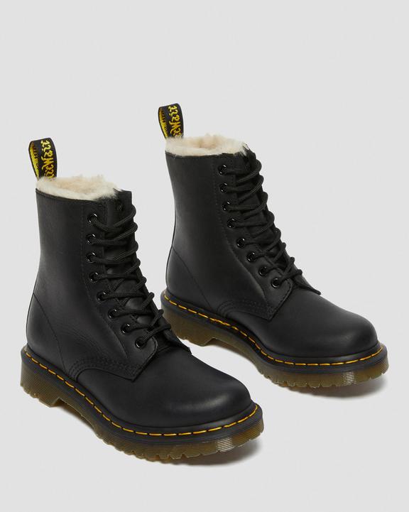 Dr. Martens 1460 Faux Fur Lined Lace Up Boots Pretas | SN-DM84430