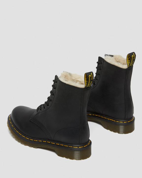 Dr. Martens 1460 Faux Fur Lined Lace Up Boots Pretas | SN-DM84430