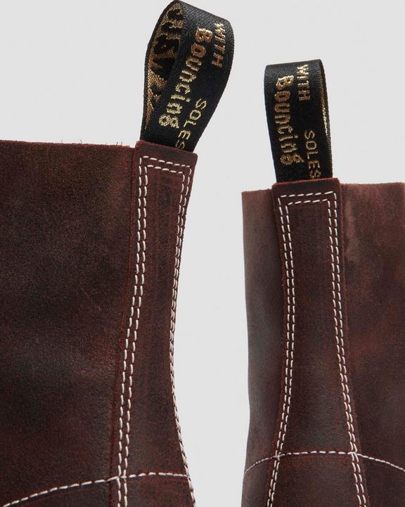 Dr. Martens 1460 Made in England Wax Commander Lace Up Boots Marrom | SN-DM84146