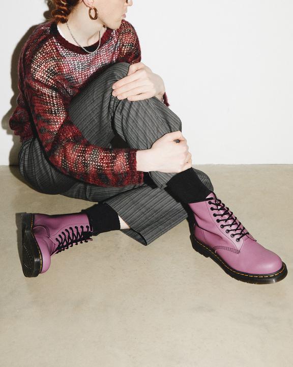 Dr. Martens 1460 Smooth Leather Lace Up Boots Roxo | SN-DM84809