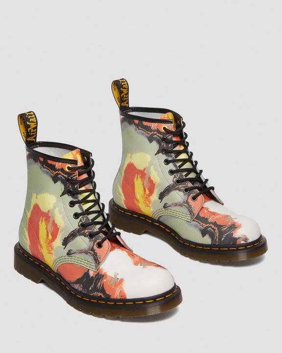 Dr. Martens 1460 Tate 'Volcanic Flare' Leather Lace Up Boots Multicoloridas | SN-DM84813