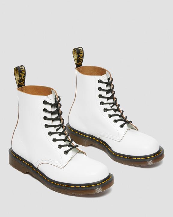Dr. Martens 1460 Vintage Made in England Lace Up Boots Branco | SN-DM84145