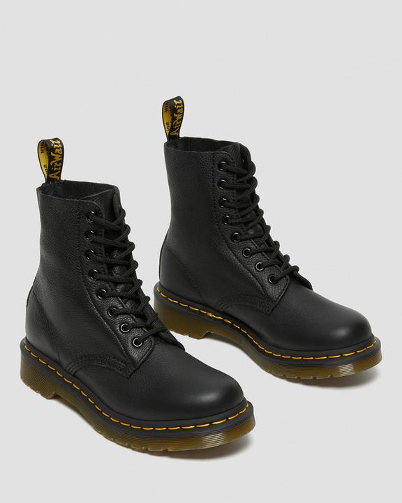 Dr. Martens 1460 Virginia Leather Boots Pretas | SN-DM84297