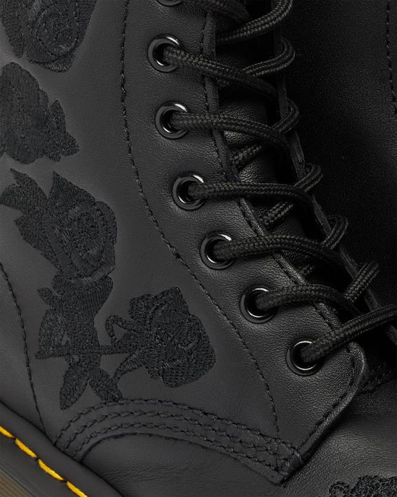 Dr. Martens 1460 Vonda Mono Floral Boots Pretas | SN-DM84271