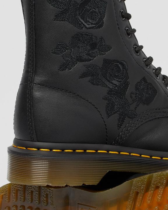 Dr. Martens 1460 Vonda Mono Floral Boots Pretas | SN-DM84271