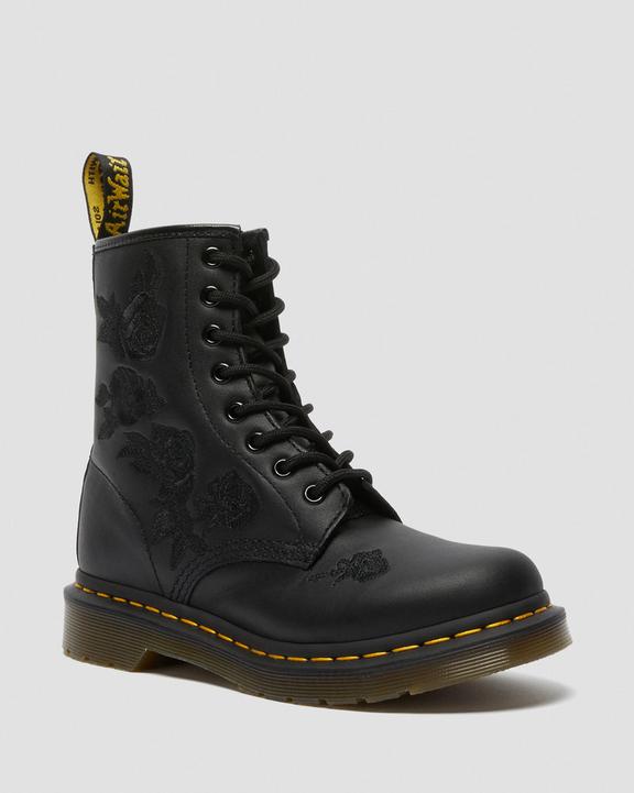Dr. Martens 1460 Vonda Mono Floral Boots Pretas | SN-DM84271