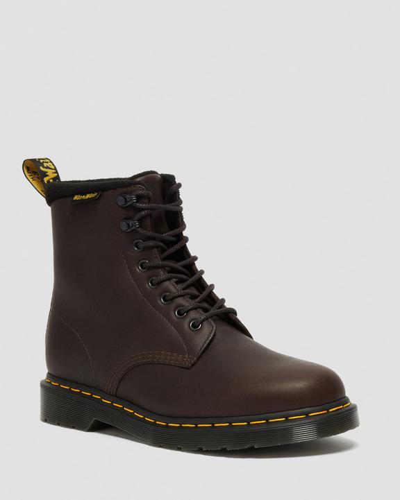 Dr. Martens 1460 Warmwair Leather Lace Up Boots Marrom Escuro | SN-DM84442