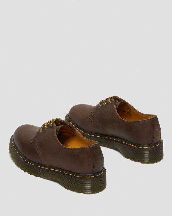 Dr. Martens 1461 Bex Crazy Horse Leather Oxford Shoes Marrom Escuro | SN-DM84731