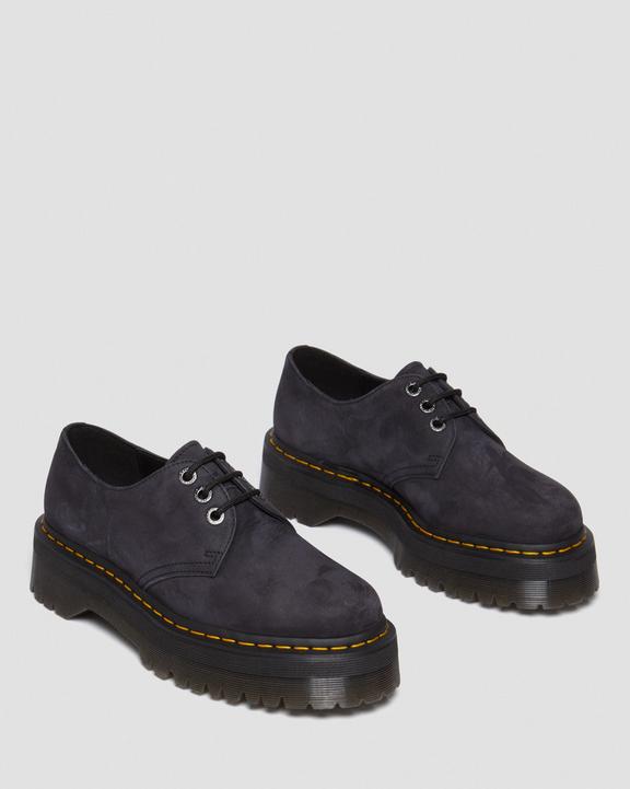Dr. Martens 1461 II Tumbled Nubuck Leather Platform Casual Shoes Cinzentas | SN-DM84738