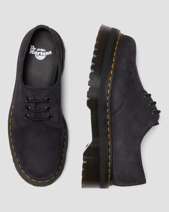 Dr. Martens 1461 II Tumbled Nubuck Leather Platform Casual Shoes Cinzentas | SN-DM84738