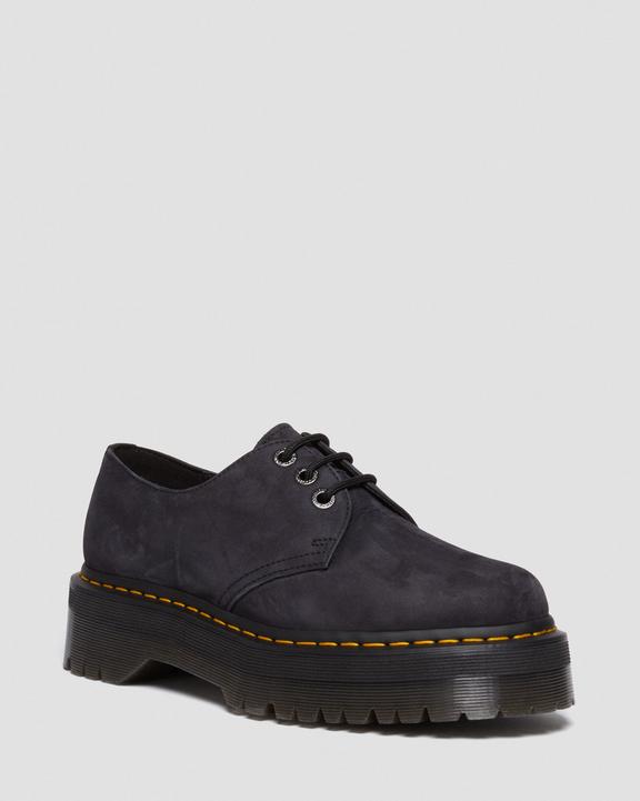 Dr. Martens 1461 II Tumbled Nubuck Leather Platform Casual Shoes Cinzentas | SN-DM84738