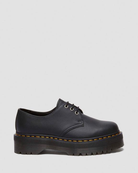 Dr. Martens 1461 Platform Genix Nappa Reclaimed Leather Oxford Shoes Pretas | SN-DM85062