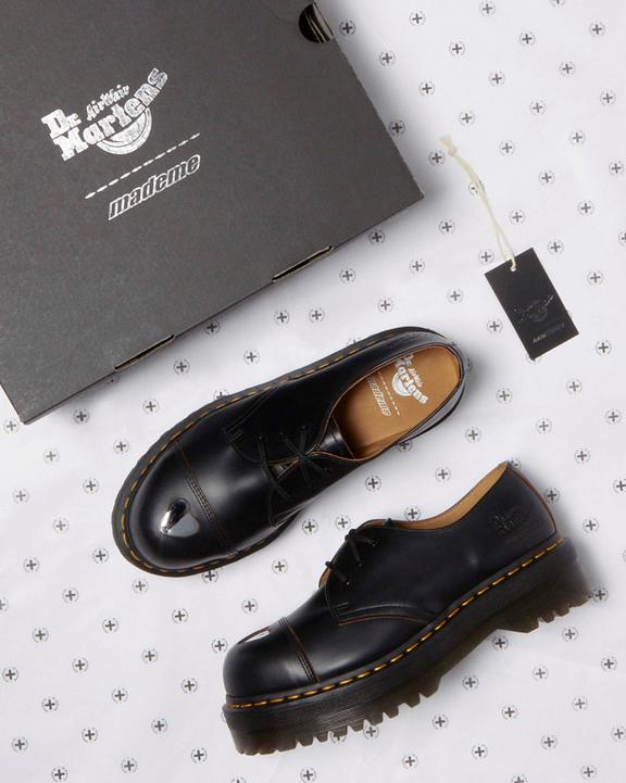 Dr. Martens 1461 Platform MADEME Leather Oxford Shoes Pretas | SN-DM84519