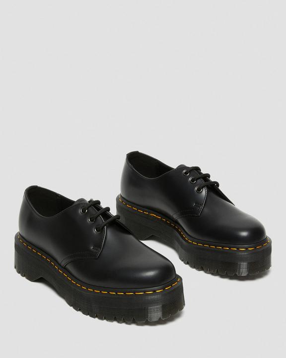Dr. Martens 1461 Smooth Leather Platform Shoes Pretas | SN-DM84740