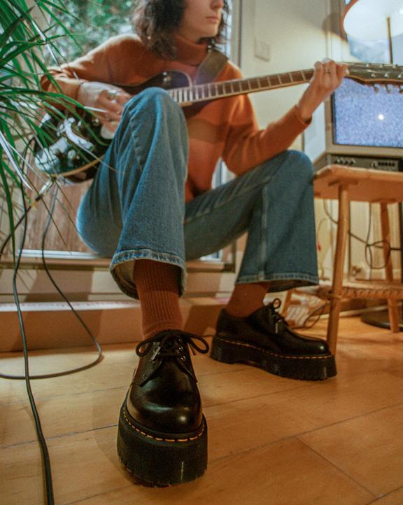 Dr. Martens 1461 Smooth Leather Platform Shoes Pretas | SN-DM84740
