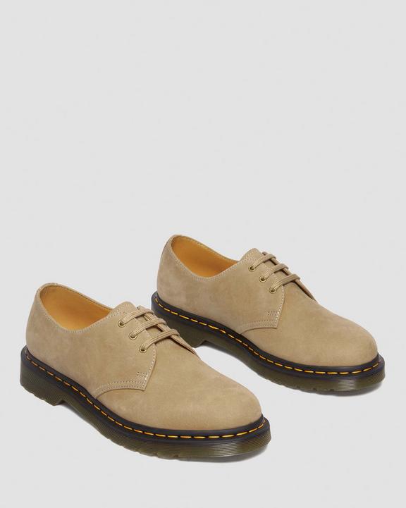 Dr. Martens 1461 Tumbled Nubuck Leather Oxford Shoes Marrom | SN-DM84560