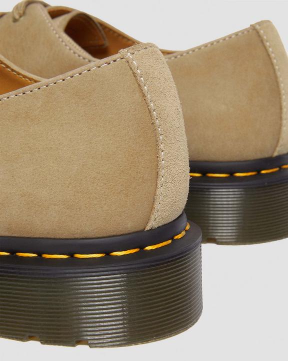 Dr. Martens 1461 Tumbled Nubuck Leather Oxford Shoes Marrom | SN-DM84560
