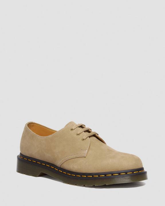 Dr. Martens 1461 Tumbled Nubuck Leather Oxford Shoes Marrom | SN-DM84560