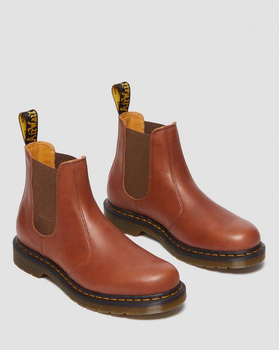 Dr. Martens 2976 Carrara Leather Chelsea Boots Marrom | SN-DM84827