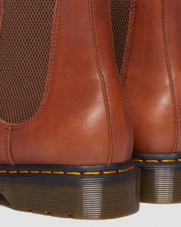 Dr. Martens 2976 Carrara Leather Chelsea Boots Marrom | SN-DM84827