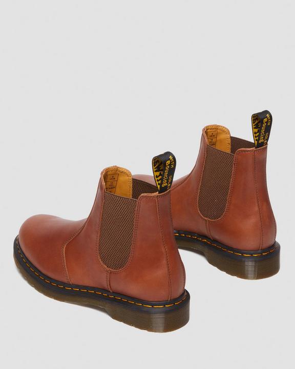 Dr. Martens 2976 Carrara Leather Chelsea Boots Marrom | SN-DM84925