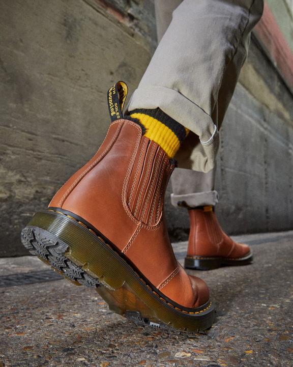 Dr. Martens 2976 DM's Wintergrip Leather Chelsea Boots Marrom | SN-DM84832