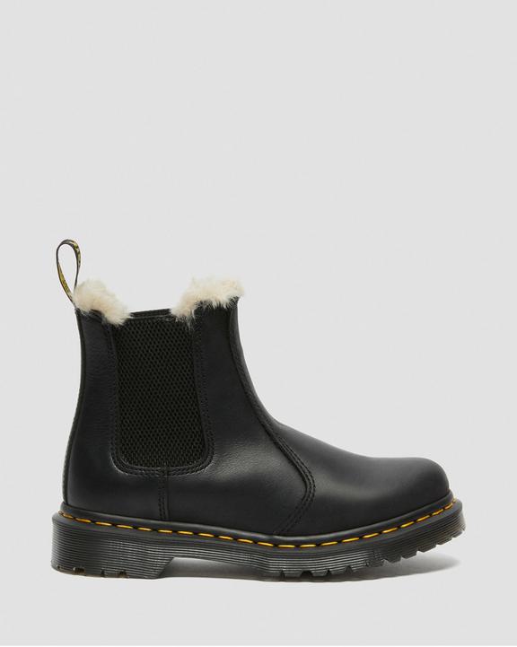 Dr. Martens 2976 Faux Fur Lined Chelsea Boots Pretas | SN-DM84233