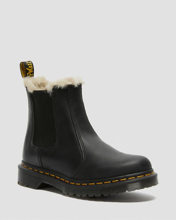 Dr. Martens 2976 Faux Fur Lined Chelsea Boots Pretas | SN-DM84343