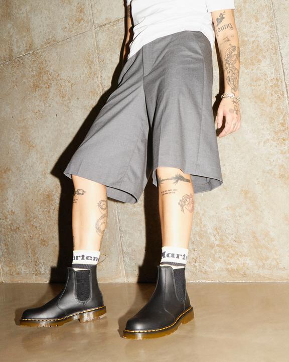 Dr. Martens 2976 Slip Resistant Leather Chelsea Boots Pretas | SN-DM84362