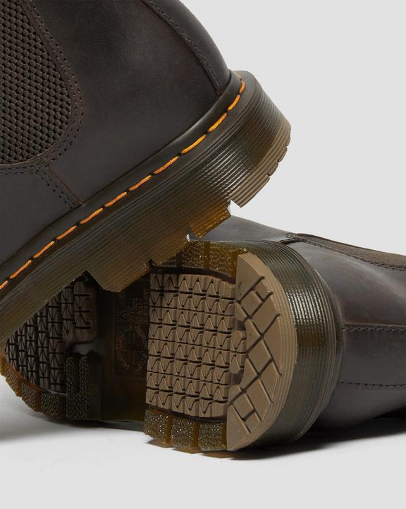 Dr. Martens 2976 Slip Resistant Leather Chelsea Boots Marrom Escuro | SN-DM84363