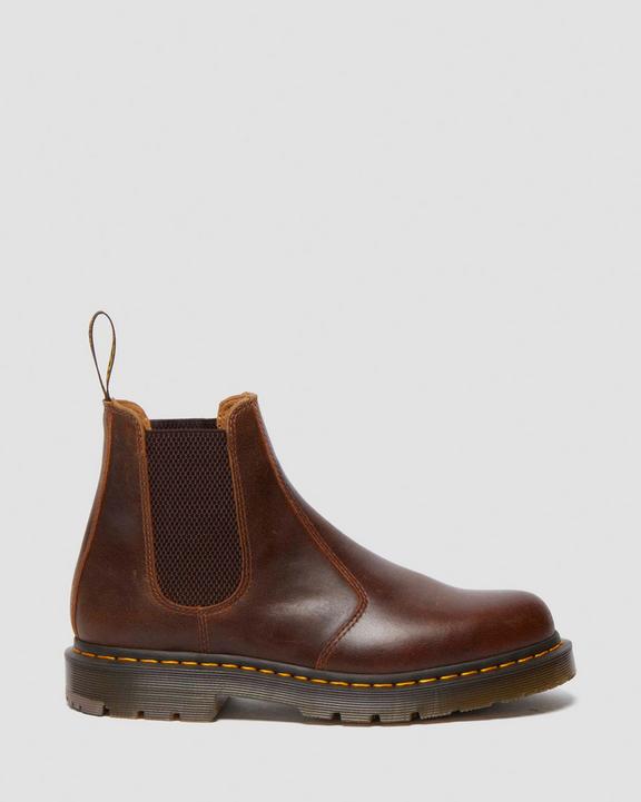 Dr. Martens 2976 Slip Resistant Parker Life Shield Chelsea Boots Marrom Escuro | SN-DM84365