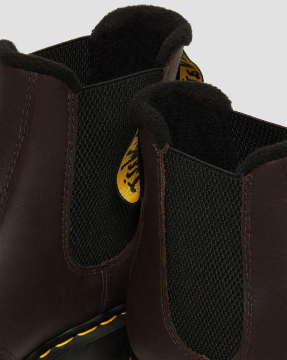 Dr. Martens 2976 Warmwair Leather Chelsea Boots Marrom Escuro | SN-DM84356