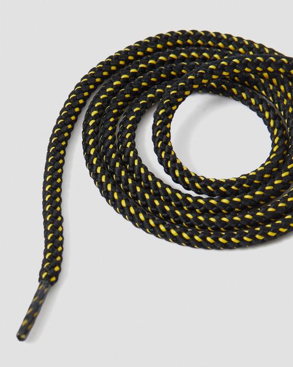 Dr. Martens 36 Inch Flat Shoe Laces (4-5 Eye) Black/Yellow | SN-DM85189