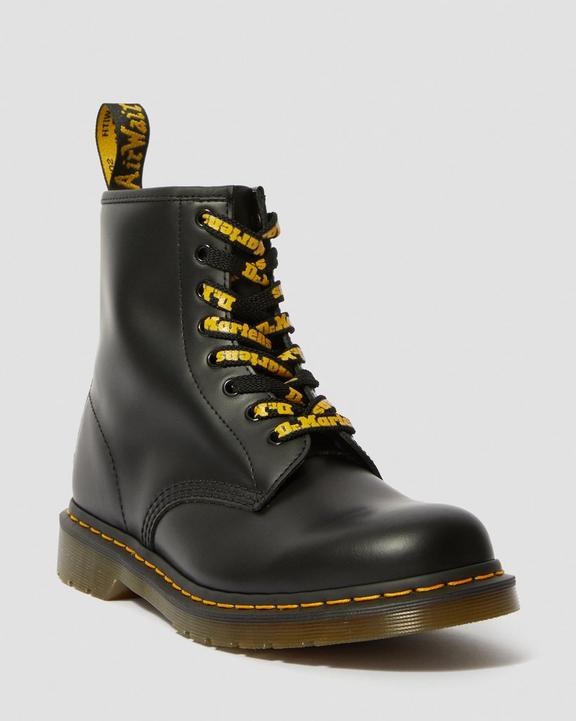 Dr. Martens 55 Inch Flat Shoe Laces (8-10 Eye) Black/Yellow | SN-DM85187