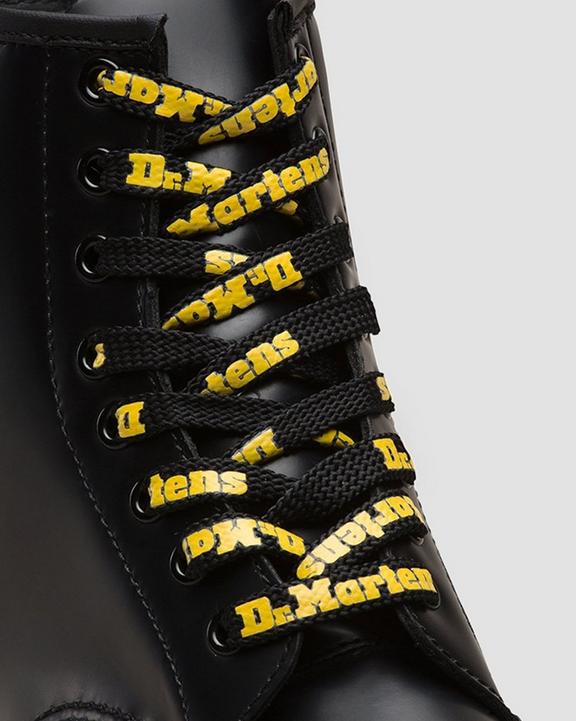 Dr. Martens 55 Inch Flat Shoe Laces (8-10 Eye) Black/Yellow | SN-DM85187