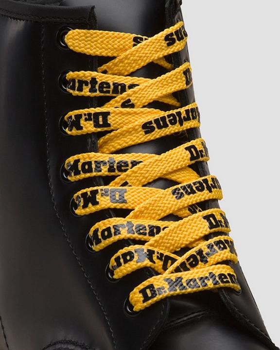 Dr. Martens 55 Inch Flat Shoe Laces (8-10 Eye) Yellow/Black | SN-DM85194