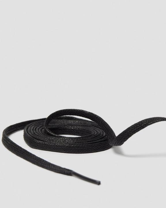 Dr. Martens 55 Inch Waxed Flat Shoe Laces (8-10 Eye) Pretas | SN-DM85216