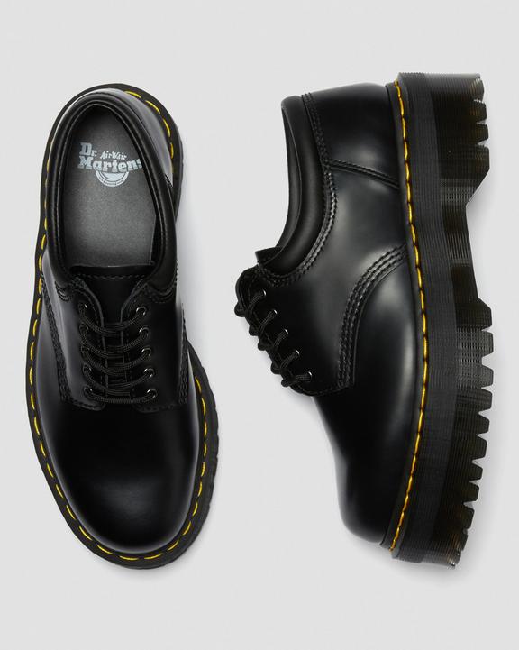 Dr. Martens 8053 Leather Platform Casual Shoes Pretas | SN-DM84744