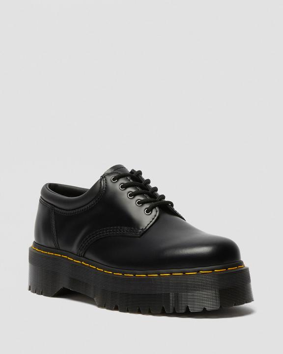 Dr. Martens 8053 Leather Platform Casual Shoes Pretas | SN-DM84744