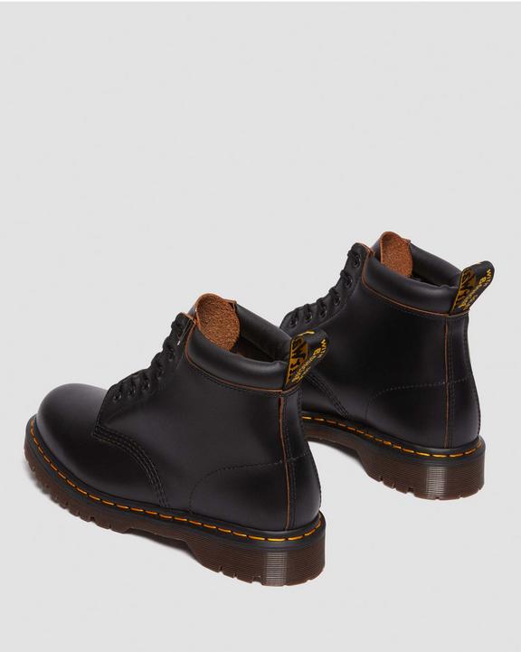 Dr. Martens 939 Vintage Smooth Leather Lace Up Boots Pretas | SN-DM84309
